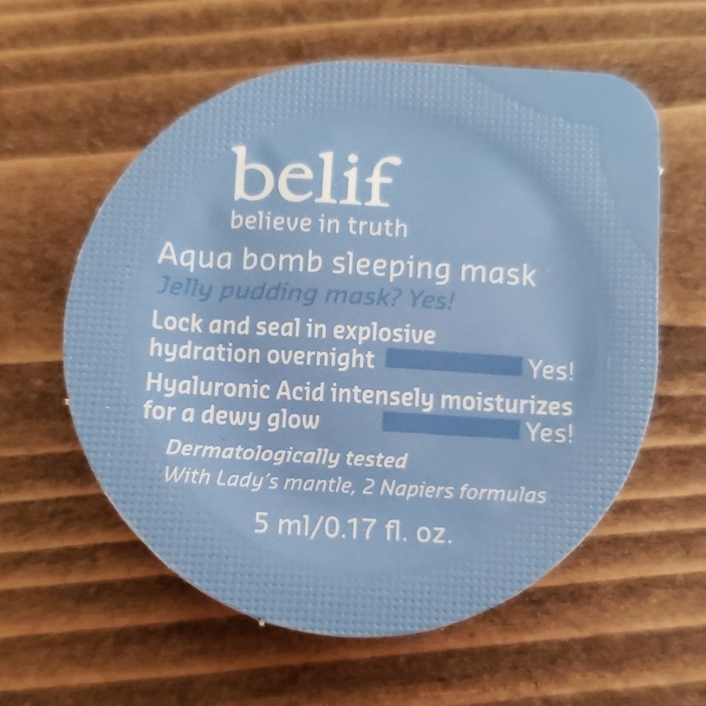 New Belief Aqua Bomb Sleeping Mask